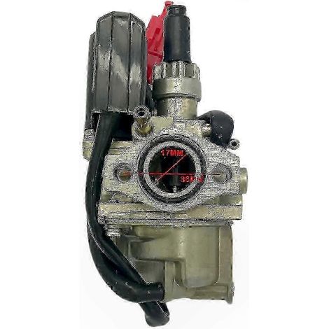 Carburateur 50cc avec starter électronique pour scooters et cyclomoteurs, compatible avec de nombreux modèles. (1/5)