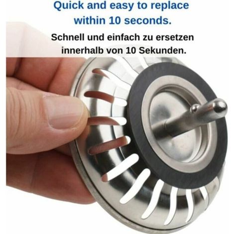 Bouchon En Caoutchouc - Joint Etanche Pour Evier De Cuisine - Diametre Interieur 32 Mm Diametre Exterieur 54 Mm - Lot De 5 (1/5)