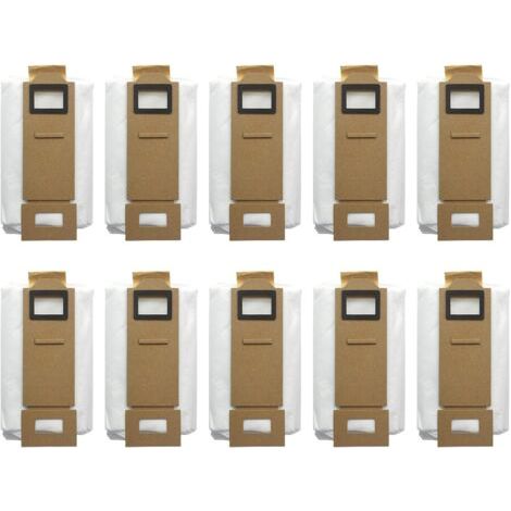 Sollbry Lot de 10 sacs à poussière pour aspirateur Xiaomi Roborock T7S T7plus T7Splus S7