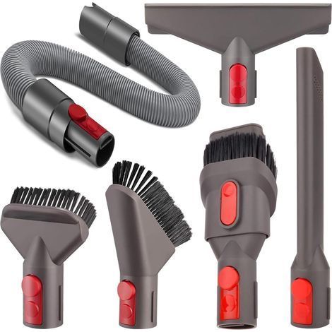 6 Pcs Vacuum Cleaner Accessories for Dyson Vacuum Cleaner Brush, Nozzle & Hose Universal Vacuum Cleaner Spare Parts for Dyson V7 V8 V10 V11 V12 V15 Gen5 for Pet Hair and Home (1/4)