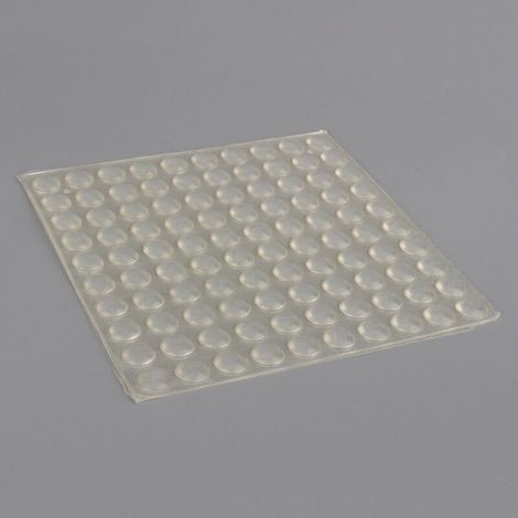 Lot de 100 pastilles Silicone, Pièces de Fixation Anneaux de retenue de Joint Transparentes pour Protection parquet 8 x 2,5 mm (1/4)