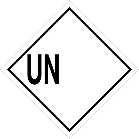 Panneaux et labels ADR - substance dangereuse - Matériau : Polychlorure de vinyle (PVC) - Taille : 100x100 mm - Material: Polyvinyl chloride (PVC) - Size: 100x100 mm