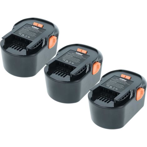 vhbw 3x batería reemplaza AEG B1420R, 4935413106, GBS 14.4V, 4935416790, B1420, B1414G, B1415R para herramienta (3000 mAh, NiMH, 14,4 V)