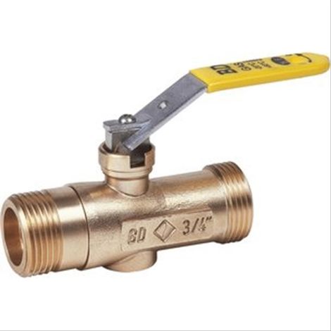 Robinet d'arrêt et de commande d'appareil, filetage G3/4'', calibre 15 NF