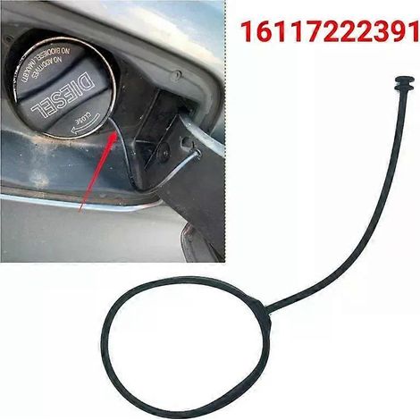 pièce compatible avec BMW X1 X3 X4 X5 X6 Z4 Mini E70 E46 E90 E39 E87 F10 F11 E83 E60 16117222391 bouchon de réservoir d'essence avec cordon d'air - JXLGV (1/4)