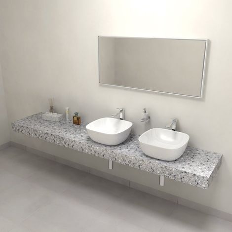 TAILOR Plan de travail Rockstone 250x50 cm, version C (1/3)