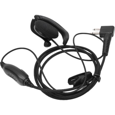 Interphone talkie-walkie avec casque, radio bidirectionnelle, écouteurs noirs, système de réception audio universel (1/5)