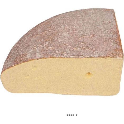 Fontina Artificiel : Quart de Meule Fromage Factice L 370x100 mm (1/3)