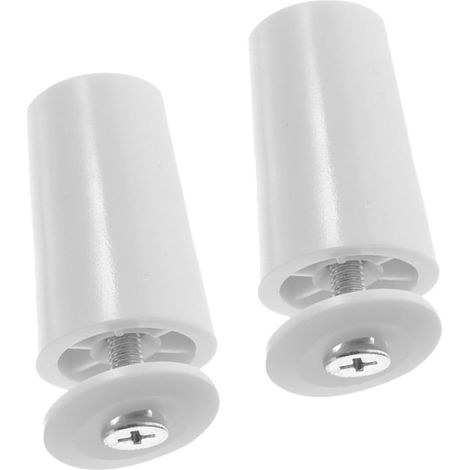 Lot de 2 butées stores enrouleurs en plastique blanc, surface lisse, accessoire durable pour (1/5)