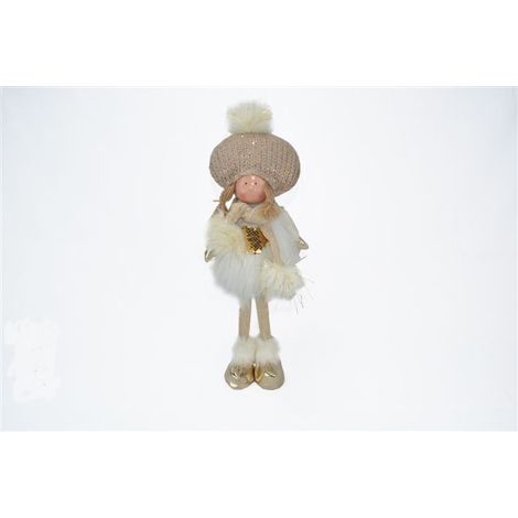 Bambola Decorativa Natale Natalizia in Stoffa 44 cm (1/2)