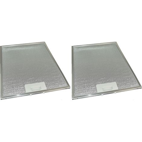 2 x Universal Cooker Hood Metal Grease Filter 380mm x 283mm (1/2)