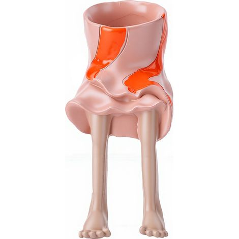 Jardinière aux longues jambes en résine, Pot de fleur créatif en forme de bas du corps, conception de jupe bloquée de couleur succulente pour la décoration de la maison, du salon et du bureau (1/5)
