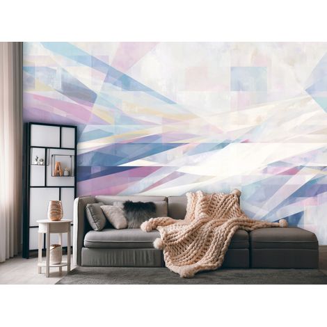 Fototapete Abstrakt Blau, für Wohnzimmer und Schlafzimmer, 150 x 105 cm – Komplettset inkl. Kleister & Anleitung (1/5)