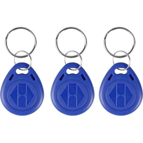 10 x RFID Badges 125KHz modifiable Porte-clés T5577 / EM4305 Inscriptible NFC Token Proximité Transpondeur EM ID Card pour Système d'Entrée de Sécurité Couleur Bleu (1/4)