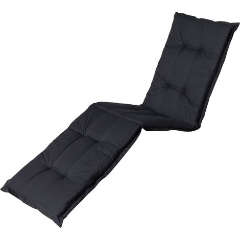 Auflage für Sonnenliege Basic 200x60 cm Schwarz Madison (1/5)