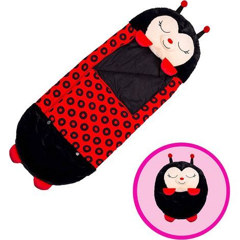 Coussin de jeu et sac de couchage Happy Nappers grand format, sac de couchage une pièce amusant pour enfants, surprenez vos enfants 160 cm x 61 cm (1/3)