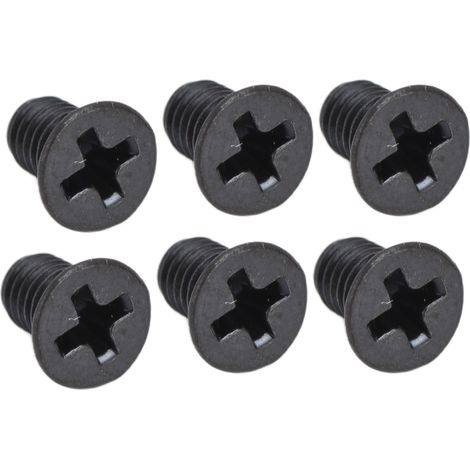 Kit de 50 vis à tête fraisée cruciformes DIN 965, galvanisées noires, M3x5 (1/5)