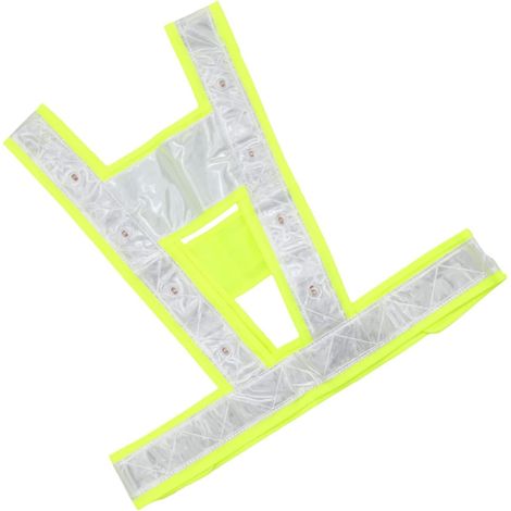 Fluorescent Reflective Visibility Polyester Lights Safety High Vest