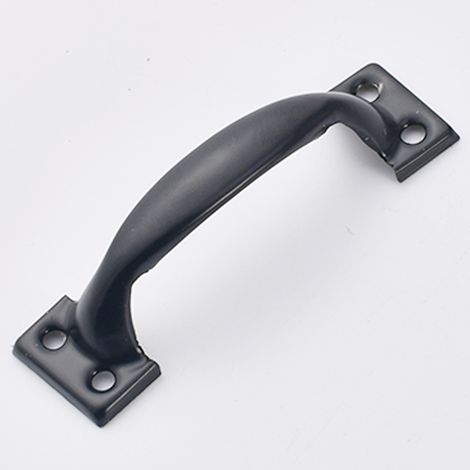 Set de 4 poignées de meubles en acier inoxydable, poignées de porte de style Vintage, poignées de meubles de cuisine, idéal pour l'extérieur, l'intérieur, le garage et les armoires, noir