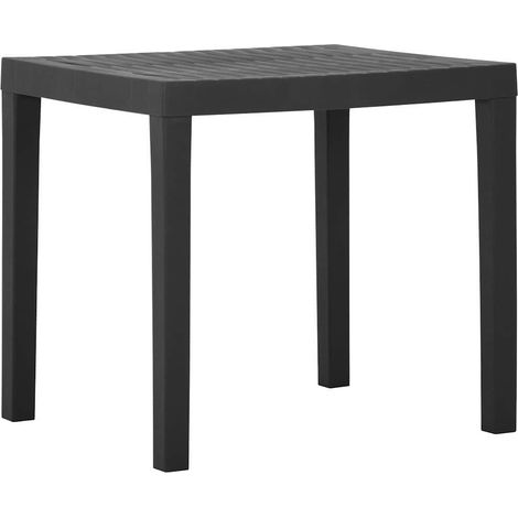 Table de jardin Gris 79x65x72 cm Plastique