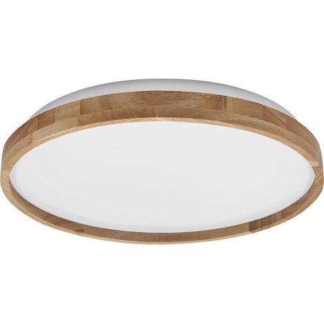 Plafonnier LED OSRAM avec anneau en bois, variable, 36 W, 3 000 K, EEK : D, IP20, blanc chaud (1/5)