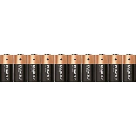Duracell CR 123A Batteria per fotocamera CR-123A Litio 1400 mAh 3 V 10 pz.