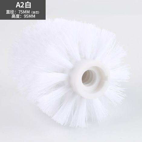 Tête de rechange pour brosse de toilette en polypropylène (PP), ensemble de brosses de toilette, accessoires de salle de bain,blanc (1/5)