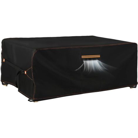 Housse salon jardin extérieur avec évent, 420D oxford, imperméable anti-UV 180x120x74cm (1/5)