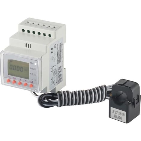 Moniteur d'énergie domestique intelligent 45 65Hz Din Rail Ct apparié 120A monophasé compteur d'énergie intelligent solaire PV moniteur de puissance de Reflux bidirectionnel onduleur correspondant M (1/5)