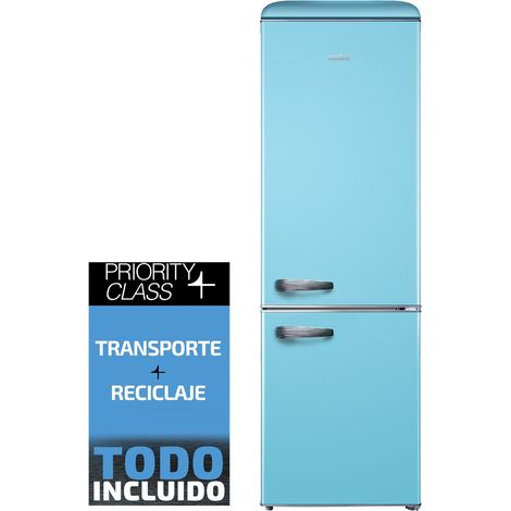Sauber SERIE 5-RETRO AZUL - Frigorifico Combi E Alto 192 Cm Ancho 60 Cm Azul (1/5)