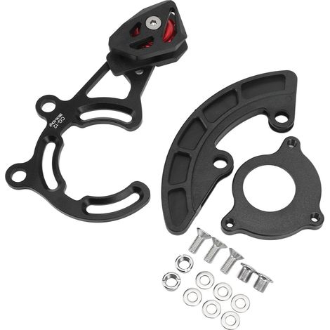 CG12 Direktantrieb-Kettenführungsschutz für ein Kettenblatt an Mountainbikes, schwarzes Sicherheitsteil für Fahrradketten (1/5)