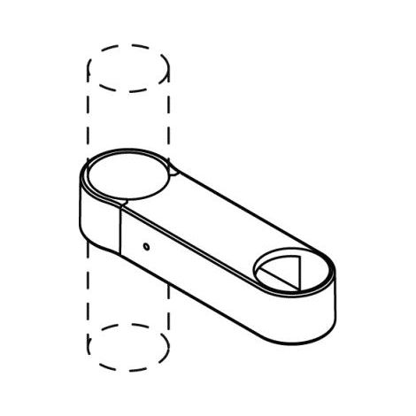 Brauseschlauchhalter signalweiß