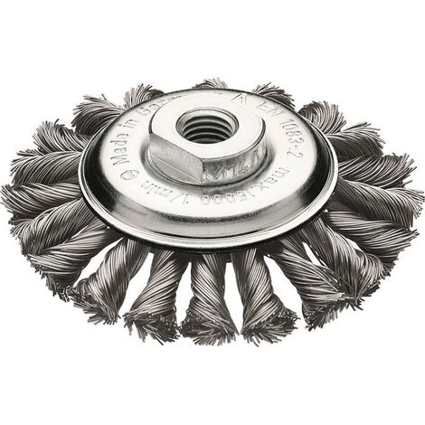 Lessmann Kegelbürste Ø 115 mm M14 Drahtstärke 0,5 mm - 472.257.WZ
