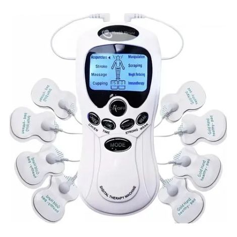 Appareil de massage électronique à impulsions pour éliminer les tensions musculaires et la fatigue. Stimulateur musculaire relaxant avec 8 électrodes pour la maison et les voyages. (1/5)