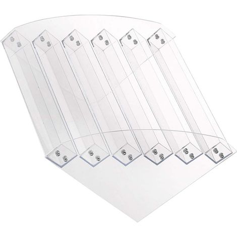 Étagère acrylique transparente à 6 niveaux pour ranger et exposer le maquillage, support solide et durable. (1/5)