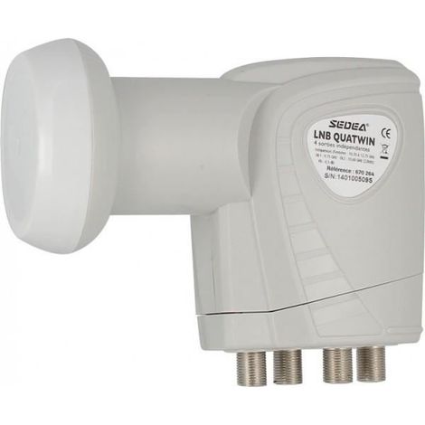 LNB QUATWIN à 4 sorties indépendantes (1/3)