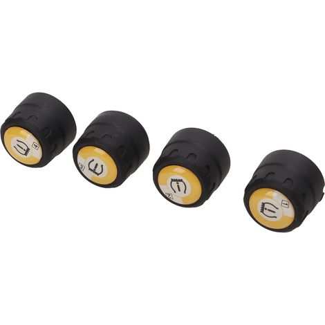 Set aus 4 wasserdichten Reifendruckmessern (IP67), mobiler Anwendung und Bluetooth-Reifendrucküberwachungssystem (TPMS) in Echtzeit für Fahrzeuge. (1/5)