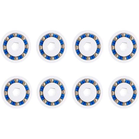 Accessoire pour robot de piscine Lot de 8 Roulements à Billes Compatible avec Roue Po-laris360 380 et 3900 Sport de Rechange Les Nettoyeurs de Piscine(9-100-1108)