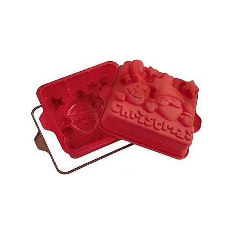 SILIKOMART STAMPO FORMA SILICONE FORNO JINGLE BELLS NATALE RENNA SFT 333