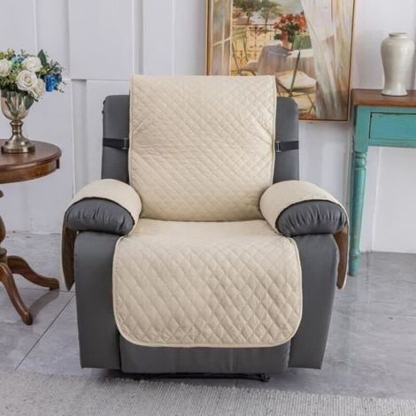 Housse de Canapé - Noname - 1 Place - Imperméable - Réversible - Beige (1/4)