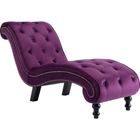 Diván de terciopelo morado vidaXL