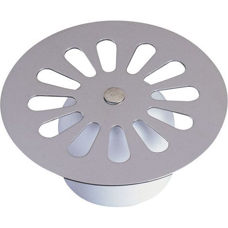 Wirquin – Grille cloche marguerite Ø85 mm – Compatible bondes douche 60 mm – Installation facile – Empêche débris – Chromé (1/3)