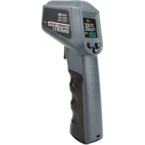 Outil de mesure de température d'objets par laser infrarouge numérique portable ℃ ℉ Dispositif de mesure commutable (1/5)