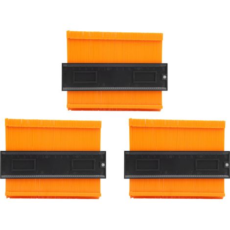Lot de 3 Contour Gauge Duplicateur Règle Forme Irrégulière Outils Multifonction Fournitures Industrielles (1/5)