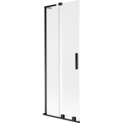 Mexen Velar L mampara de ducha corredera de 2 hojas 70 x 150 cm, escarcha, negro - 896-070-003-31-70 (1/5)