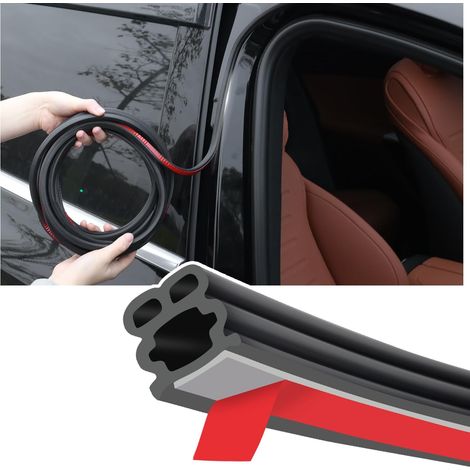 5 m Joint Caoutchouc,Épaissi Protection Porte de Voiture Contre Les Rayures et Les Collisions et Réduction du Bruit,Adhésif Joint Porte Voiture pour Voiture Camion SUV (5m)