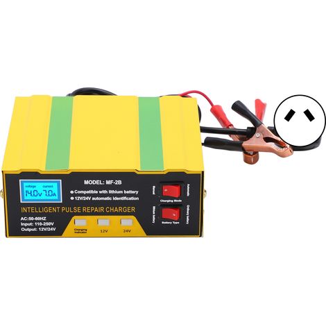 Chargeur de batterie intelligent 180W 12V 24V pour voiture et moto, modèle MF-2B AC250V, prise AU, idéal pour réparation. (1/5)