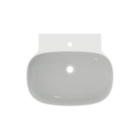 IS Waschtisch Linda-X 1 Hl. o.Ül. 600x500x135mm geschliffen Weiß (1/5)