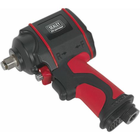 Sealey Premier Twin Hammer Stubby Air Impact Wrench 1/2""Sq Drive SA6002S