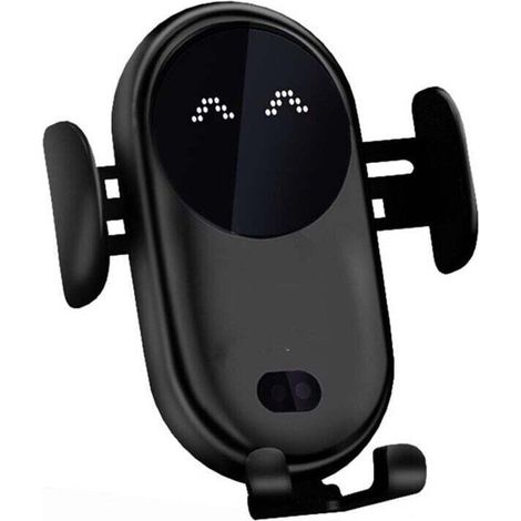 Chargeur sans Fil de Voiture, Support de téléphone de Voiture pour Prise d'air, Support de téléphone de Voiture Universel Station de Charge inductive pour Voiture (Noir) (1/4)